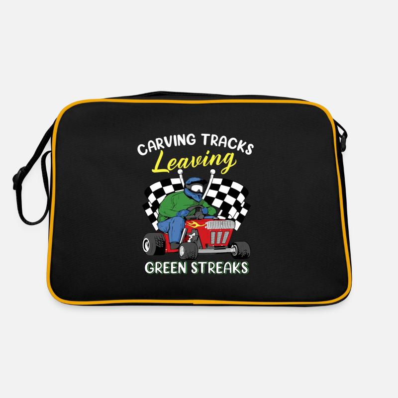Tondeuse à gazon Tondeuse à gazon de course Tondeuse à gazon de course Sac Retro