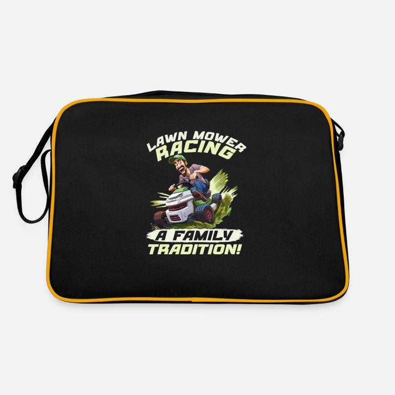 Tondeuse à gazon Tondeuse à gazon de course Tondeuse à gazon de course Sac Retro