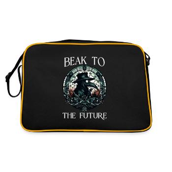 Docteur effrayant de la peste d'horreur d'Halloween - Sac Retro - noir/or - Dos