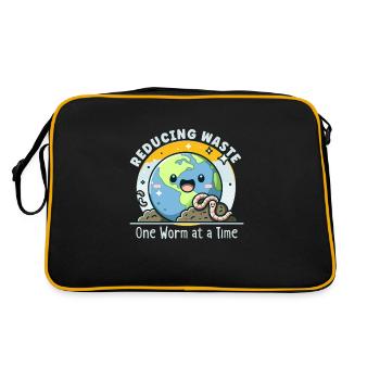 Lombriciculture Jardinage de vers de terre Vermiculture - Sac Retro - noir/or - Dos