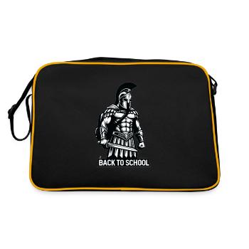 Professeur d'école de gladiateurs de la Rome antique - Sac Retro - noir/or - Dos