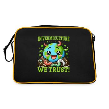 Lombriciculture Jardinage de vers de terre Vermiculture - Sac Retro - noir/or - Dos