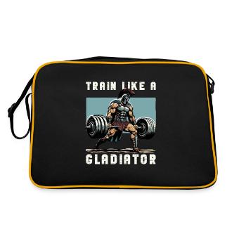 Julius Cäsar Römische Geschichte Römisches Reich - Retro Tasche - Schwarz/Gold - Hinten