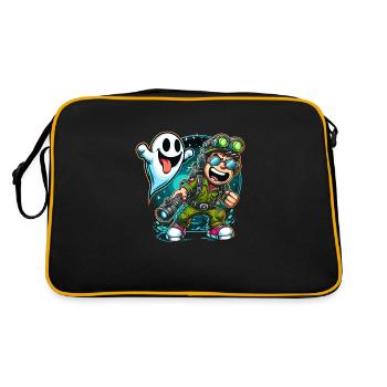 Paranormal Research Halloween Ghost Hunter - Retro Bag - black/gold - Back