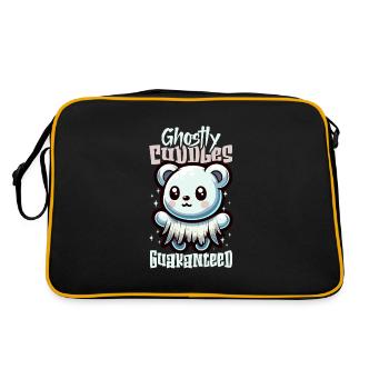 Paranormal Investigator Ghost Halloween Evp Haunte - Retro Bag - black/gold - Back