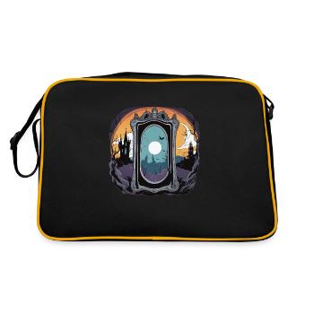 Paranormal Investigator Ghost Halloween Evp Haunte - Retro Bag - black/gold - Back