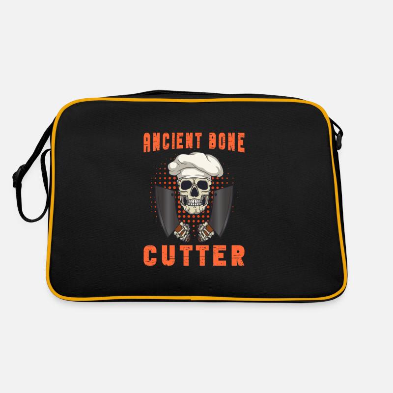 Fleischschneider Metzger Horror Skelett Gore Retro Tasche