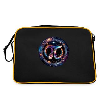 Funny Pi Day 2024 3.14 Pi Number Symbol Math - Retro Bag - black/gold - Back