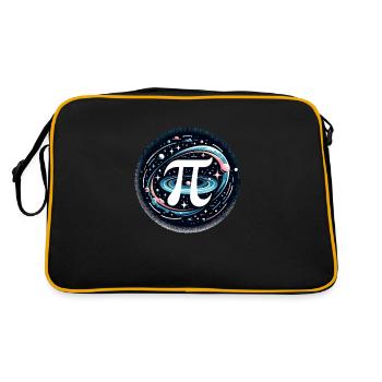Funny Pi Day 2024 3.14 Pi Number Symbol Math - Retro Bag - black/gold - Back