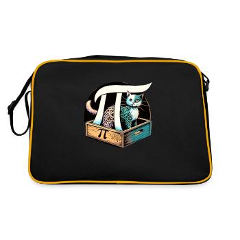 Funny Pi Day 2024 3.14 Pi Number Symbol Math - Retro Bag - black/gold - Back
