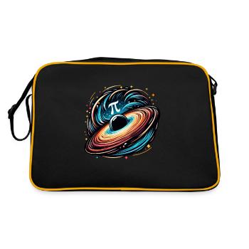 Funny Pi Day 2024 3.14 Pi Number Symbol Math - Retro Bag - black/gold - Back