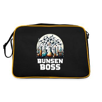 Organic Chemistry, Chemistry Students, Chemistry - Retro Bag - black/gold - Back
