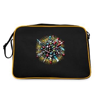 Organic Chemistry, Chemistry Students, Chemistry - Retro Bag - black/gold - Back