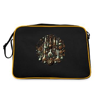 Organic Chemistry, Chemistry Students, Chemistry - Retro Bag - black/gold - Back