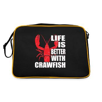 La vie est meilleure avec Crawfish Tailored Seafood Lover - Sac Retro - noir/or - Dos