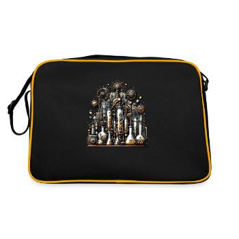 Organic Chemistry, Chemistry Students, Chemistry - Retro Bag - black/gold - Back