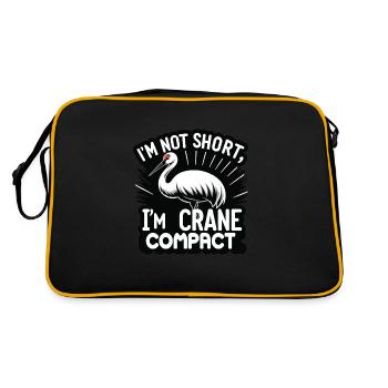 Sandhill Crane Lovers Bird Watching - Retro Bag - black/gold - Back