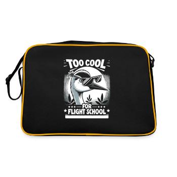 Sandhill Crane Lovers Bird Watching - Retro Bag - black/gold - Back