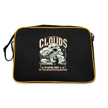 Astrophotography Astronomy Space Camera - Retro Bag - black/gold - Back