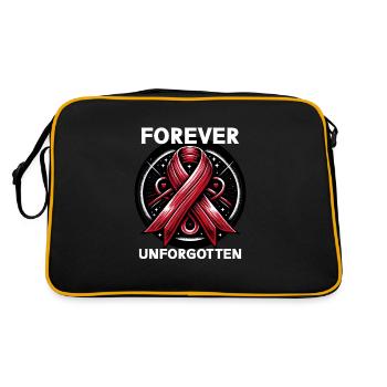 Stroke Survivor Stroke Awareness - Retro Bag - black/gold - Back