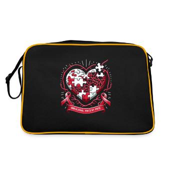 Stroke Survivor Stroke Awareness - Retro Bag - black/gold - Back