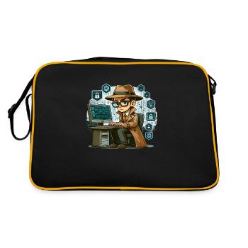Ethical Hacking Analyst Ethical Cyber Security - Retro Bag - black/gold - Back