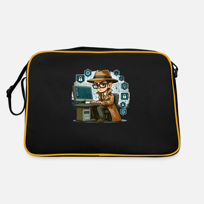 Ethical Hacking Analyst Ethical Cyber Security Retro Tasche