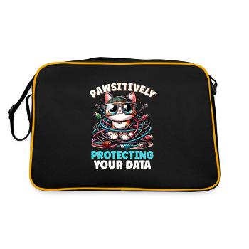 Ethical Hacking Analyst Ethical Cyber Security - Retro Bag - black/gold - Back