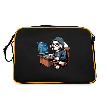 Ethical Hacking Analyst Ethical Cyber Security - Retro Bag - black/gold - Back