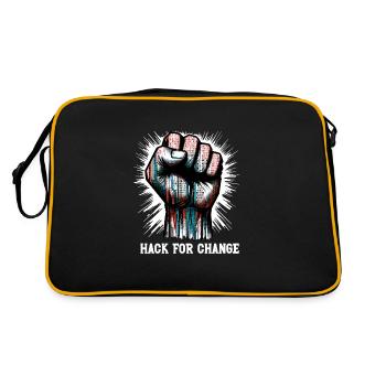 Ethical Hacking Analyst Ethical Cyber Security - Retro Bag - black/gold - Back