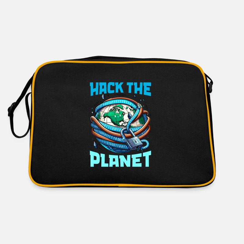 Ethical Hacking Analyst Ethical Cyber Security Retro Tasche