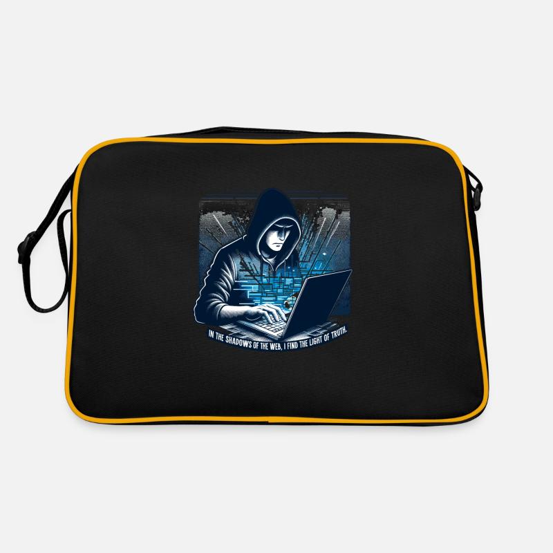 Ethical Hacking Analyst Ethical Cyber Security Retro Tasche