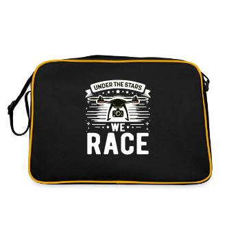 Drone Pilot Grandpa Gift Idea Old Man With - Retro Bag - black/gold - Back