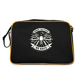 Drone Pilot Grandpa Gift Idea Old Man With - Retro Bag - black/gold - Back