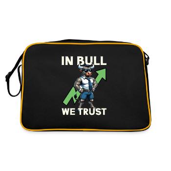 Stock Traders, Forex Traders, Investor Trading - Retro Bag - black/gold - Back