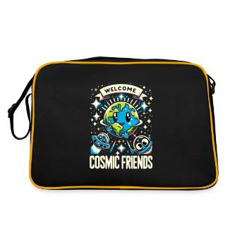 T-shirt avec Rejoignez Cosmic Friends: Out-of-t - Sac Retro - noir/or - Dos