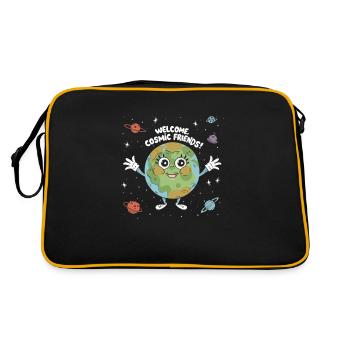 T-shirt avec Rejoignez Cosmic Friends: Out-of-t - Sac Retro - noir/or - Dos