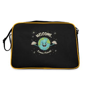 T-shirt avec Rejoignez Cosmic Friends: Out-of-t - Sac Retro - noir/or - Dos