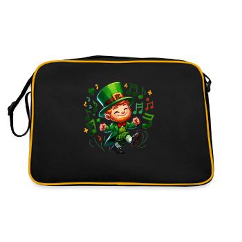 Irish Dancing Ireland Outfit Irish Music - Retro Tasche - Schwarz/Gold - Hinten
