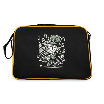 Irish Dancing Ireland Outfit Irish Music - Retro Tasche - Schwarz/Gold - Hinten