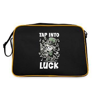 Irish Dancing Ireland Outfit Irish Music - Retro Tasche - Schwarz/Gold - Hinten