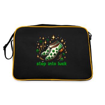 Irish Dancing Ireland Outfit Irish Music - Retro Tasche - Schwarz/Gold - Hinten