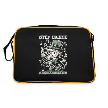 Irish Dancing Ireland Outfit Irish Music - Retro Tasche - Schwarz/Gold - Hinten