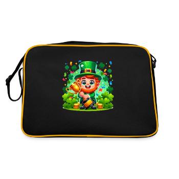 Irish Dancing Ireland Outfit Irish Music - Retro Tasche - Schwarz/Gold - Hinten