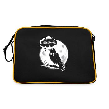 Edgar Allan Poe Fan, Classic Literature, - Retro Bag - black/gold - Back