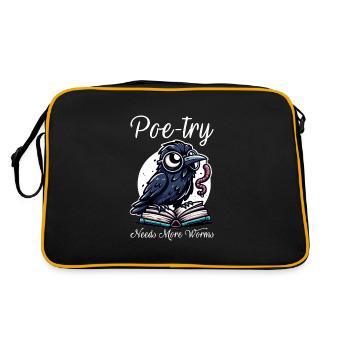 Fan d’Edgar Allan Poe, Littérature classique, - Sac Retro - noir/or - Dos