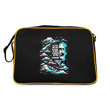 Fan d’Edgar Allan Poe, Littérature classique, - Sac Retro - noir/or - Dos