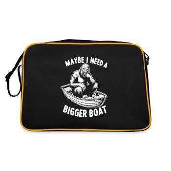 Navigation de plaisance Papa Bateau Capitaine Ponton Sailor Croisière - Sac Retro - noir/or - Dos
