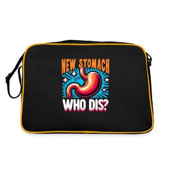 Manchon gastrique, manchon gastrique, gastrectomie, gastrectomie - Sac Retro - noir/or - Dos