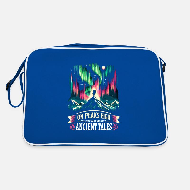 Northern Lights aurora tracker Alaska Wilderness Retro Bag